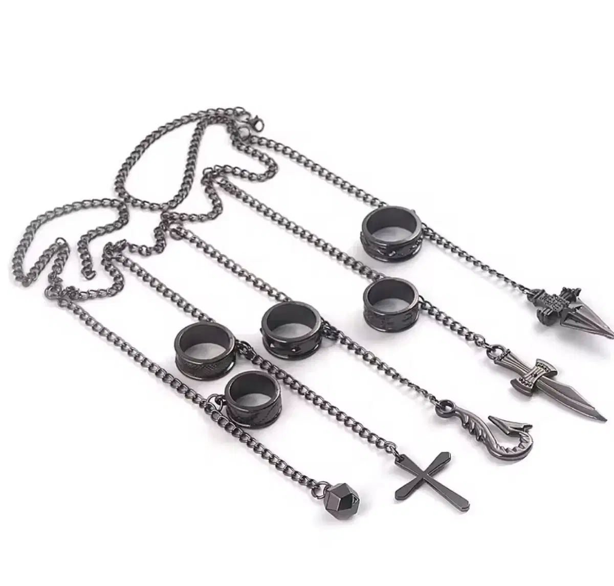 新製品) ハンターハンタークラピカチェーンリング